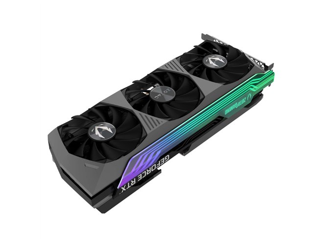 ZOTAC、ホログラフィー仕上げの「GeForce RTX 3080」搭載ビデオカード