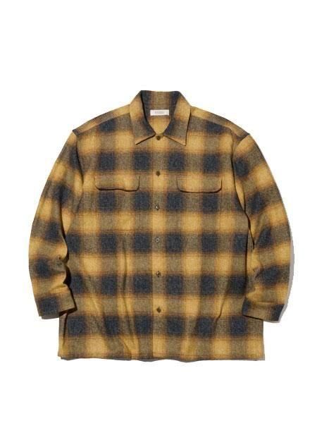 RADIALL 】 SHORE - OPEN COLLARED SHIRT L/S ( L/S オンブレ チェック