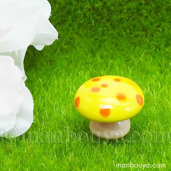 ミニチュア ガラス細工 きのこ 植物 ディスプレイ用品 グラススクエア