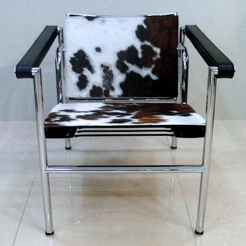 ル・コルビジェ/LC1スリングチェア【ポニースキン・スティールライン