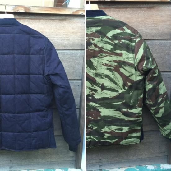 ミスターフリーダム 12.4oz ミッドナイトデニム×カモフラ キルトジャケット