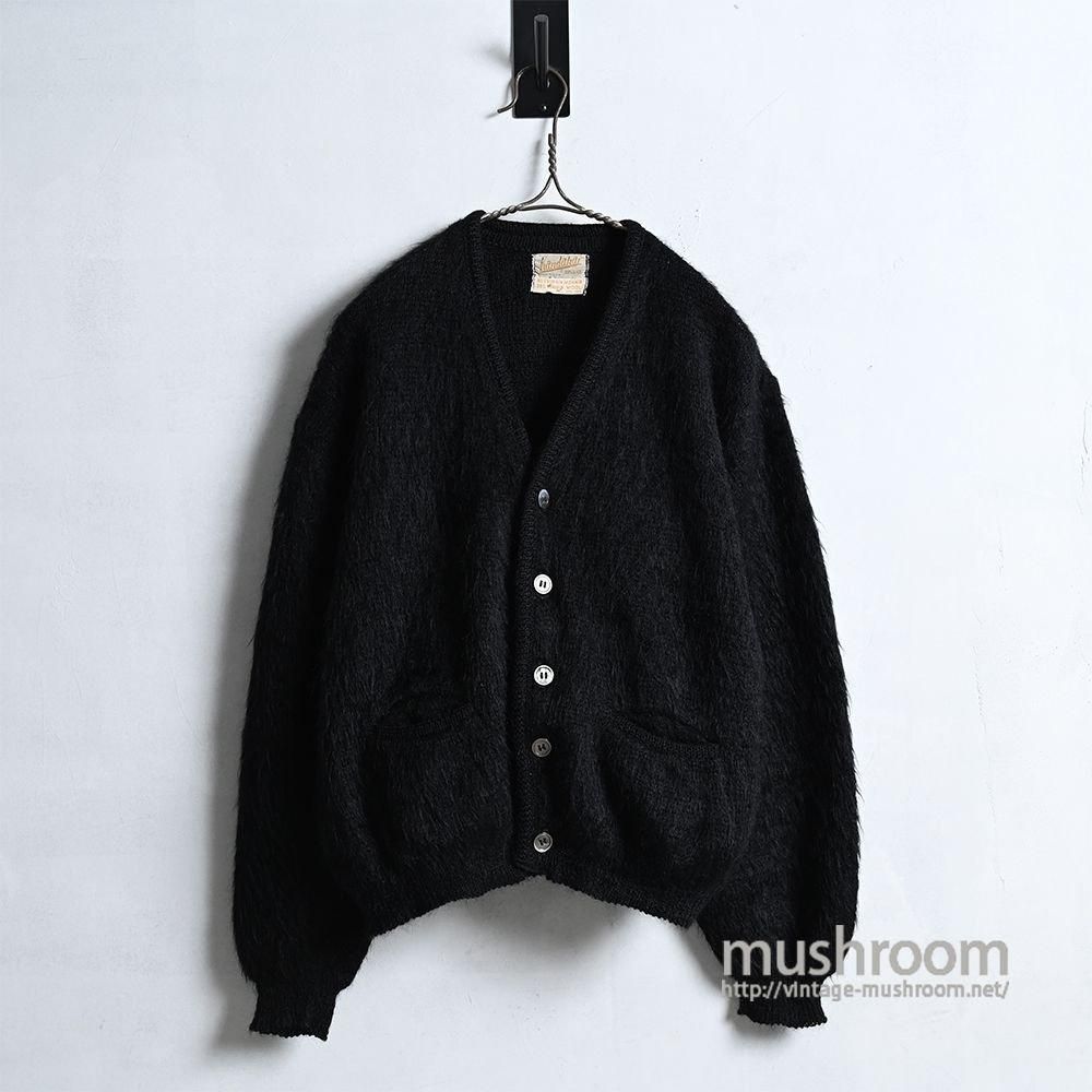 KANDAHAR BLACK MOHAIR CARDIGAN（MEDIUM/ALMOST DEADSTOCK） - 古着屋