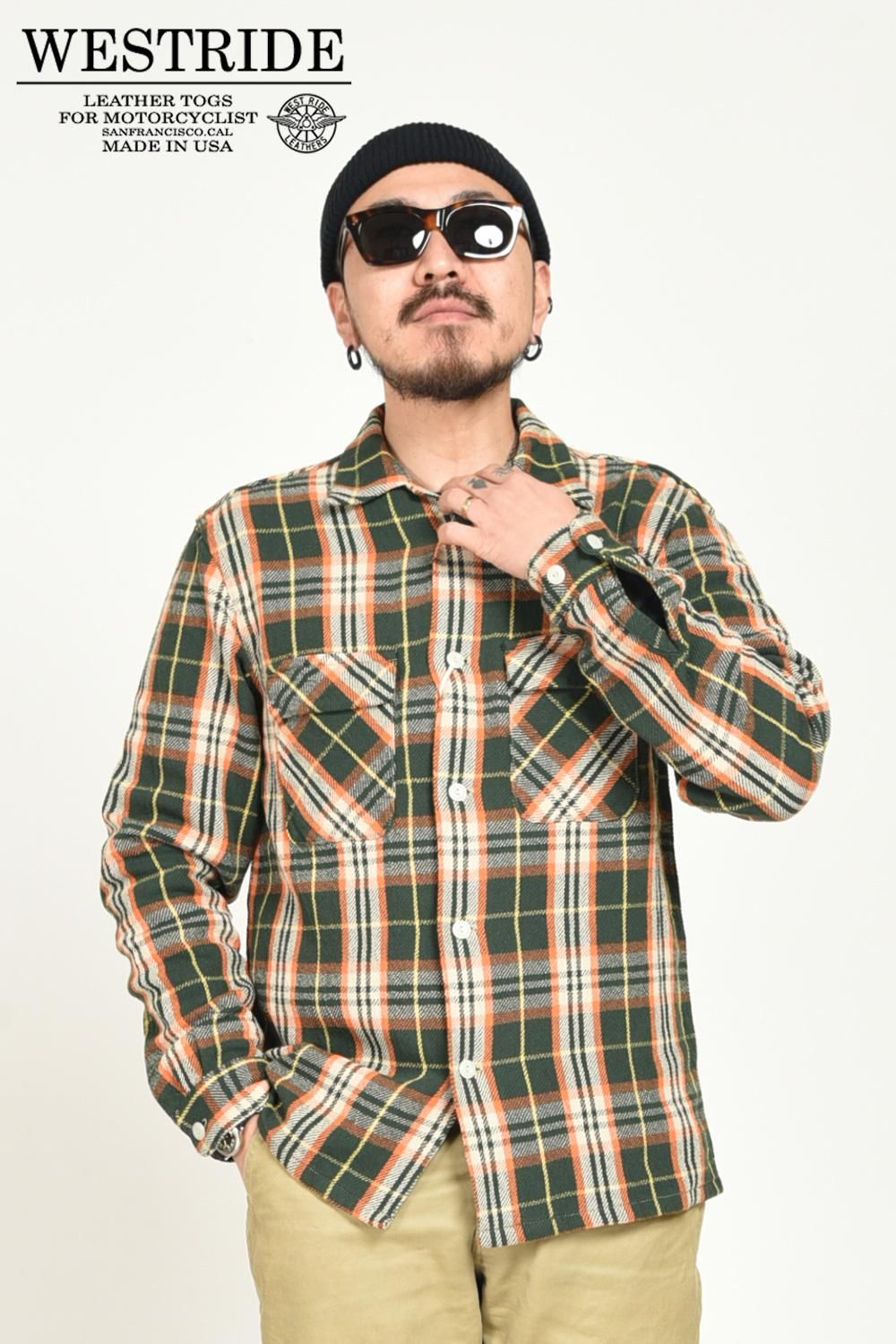 WESTRIDE(ウエストライド) ネルシャツ OPEN WIND SHIRTS 通販正規取扱