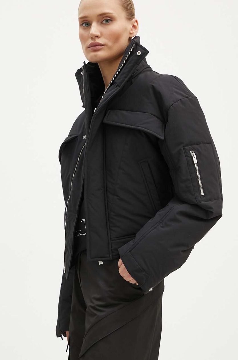 Kenzo jacket Regular Puffer Jacket women's black color