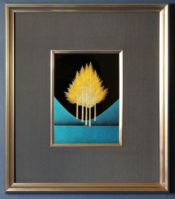 吠木 正樹 「立木」漆芸額 - レトロ ＆アート空間 「 古美術倶楽部 玉兎 」