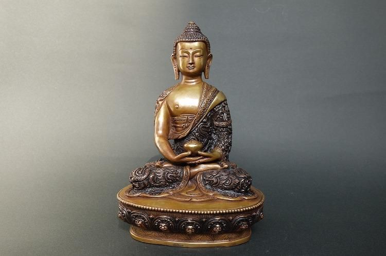 阿弥陀如来（アミターバ・アミターユス） 特別彫金仕上げ 20cm｜大阪の