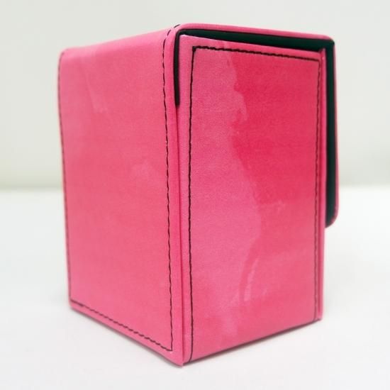 PUレザーデッキケース 【絵具ピンク】 - カードゲームサプライ リアン