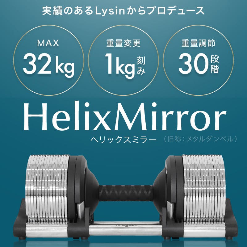 ライシン ヘリックスミラー 32kg 1kg刻み シルバー 2個 Lysin