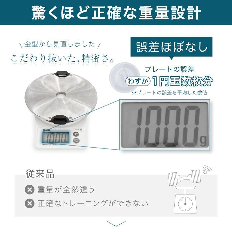 ライシン ヘリックスミラー 32kg 1kg刻み シルバー 2個 Lysin