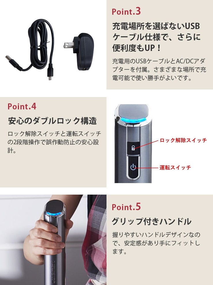 クイジナート コードレス充電式ハンドブレンダー RHB-100J Cuisinart