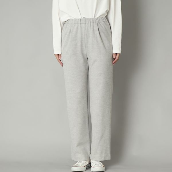 Kilka/裏起毛あったかツイーディーストレートパンツ -吸湿発熱素材で