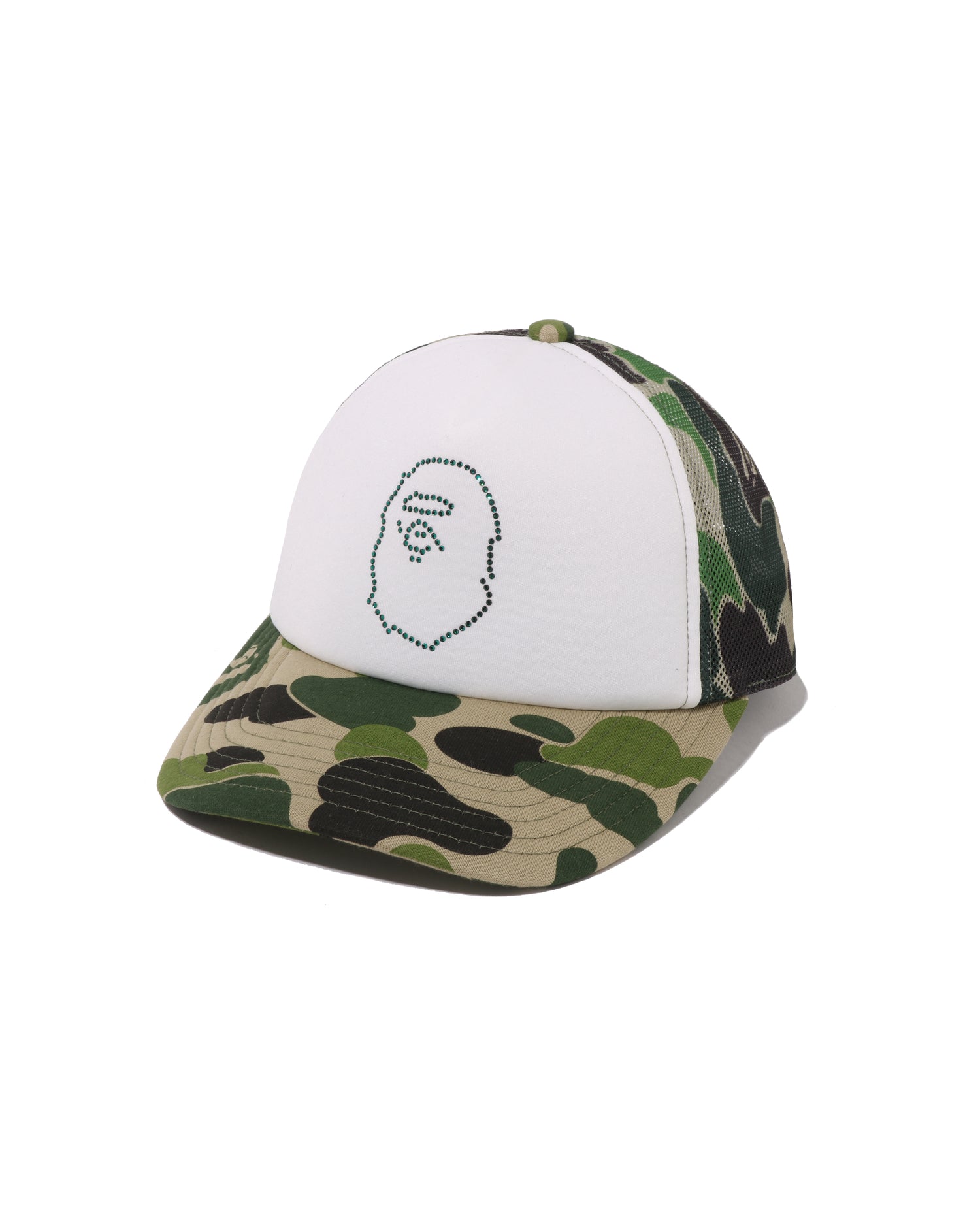A BATHING APE® Abc Camo Crystal Stone Mesh Cap | Bape official
