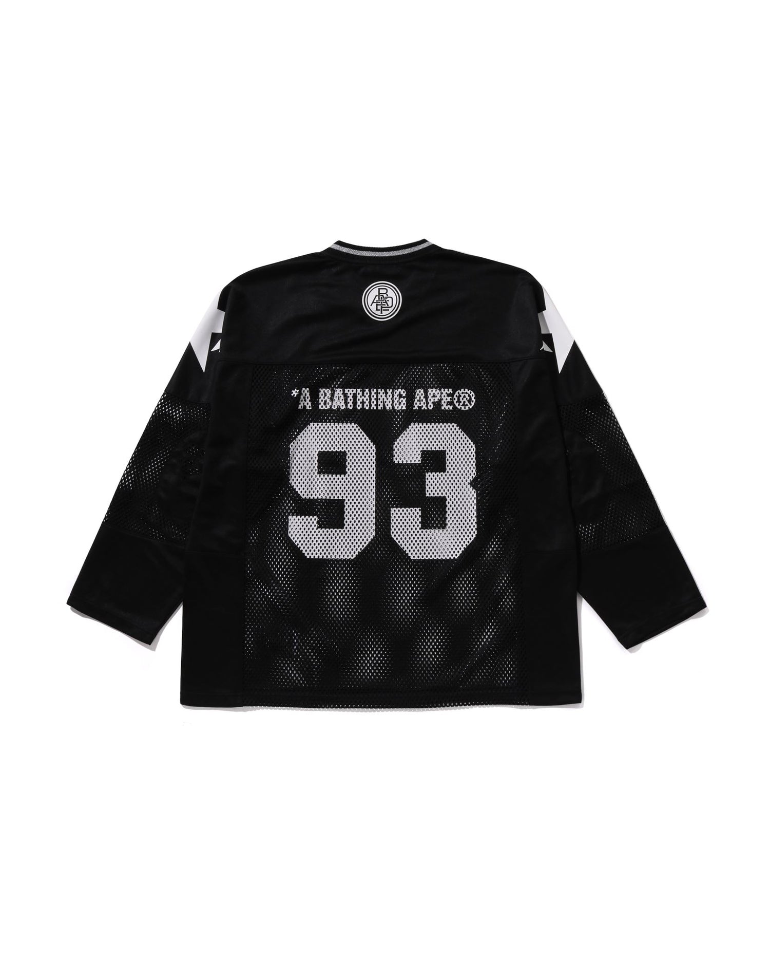 A BATHING APE® Line Camo Multilogo Relaxed Fit Football Jersey