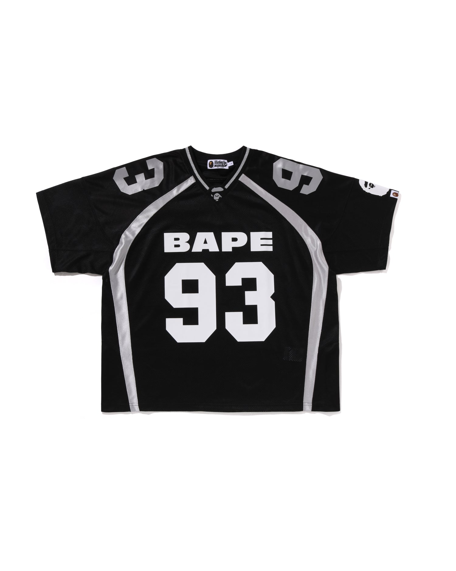 A BATHING APE® Line Camo Jacquard Relaxed Fit Football Jersey
