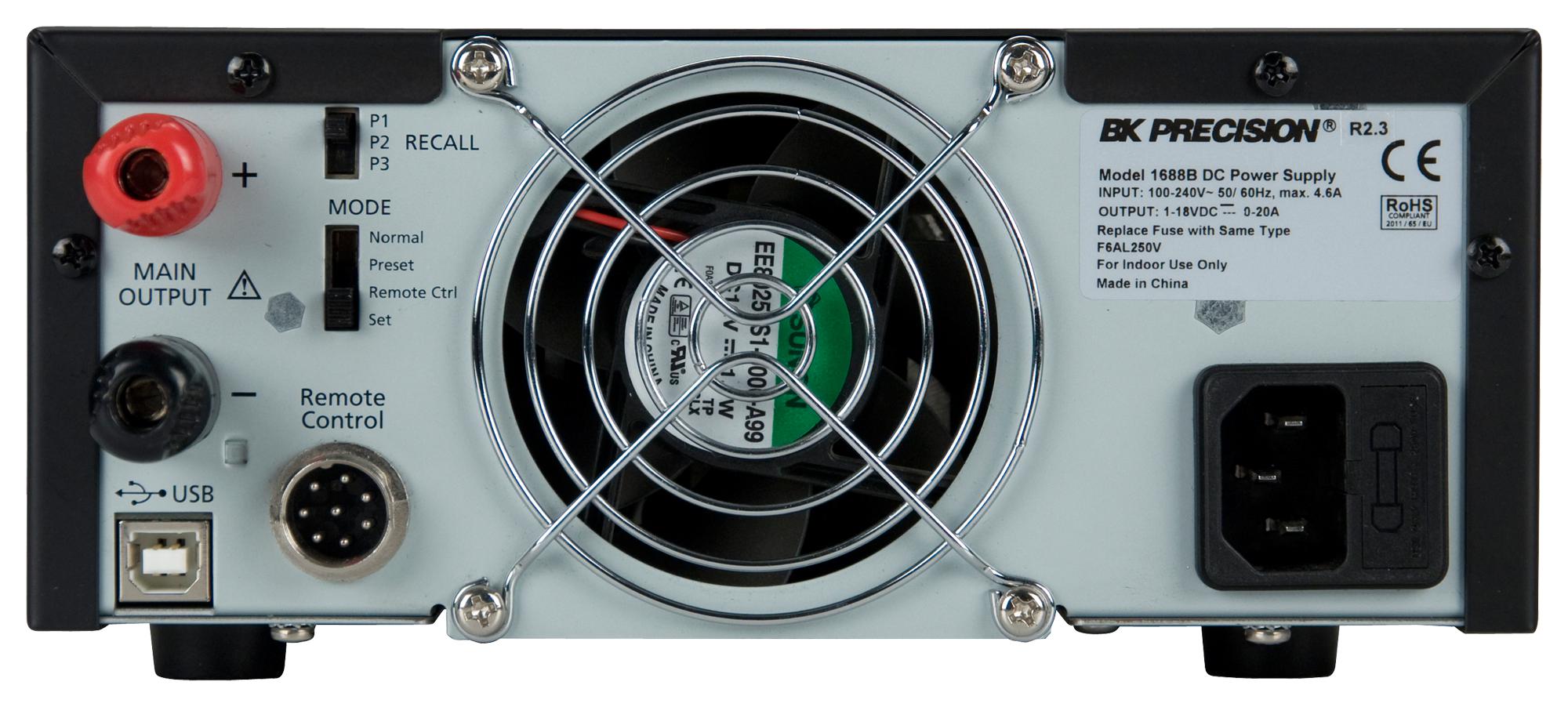 BK1688B B&K PRECISION, DC POWER SUPPLY, ADJ, 1CH | element14 India