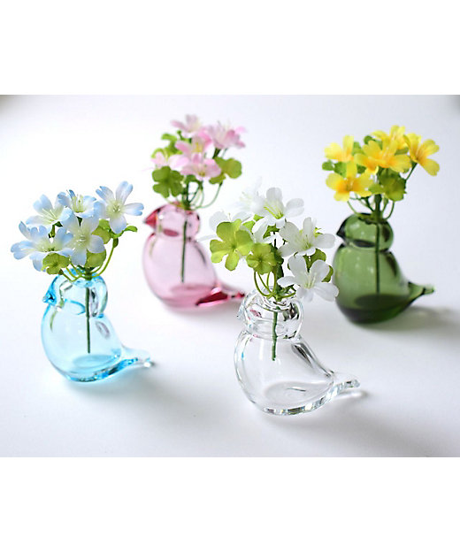 小鳥一輪挿し＋アートフラワーセット | Sghr/スガハラ | 三越伊勢丹