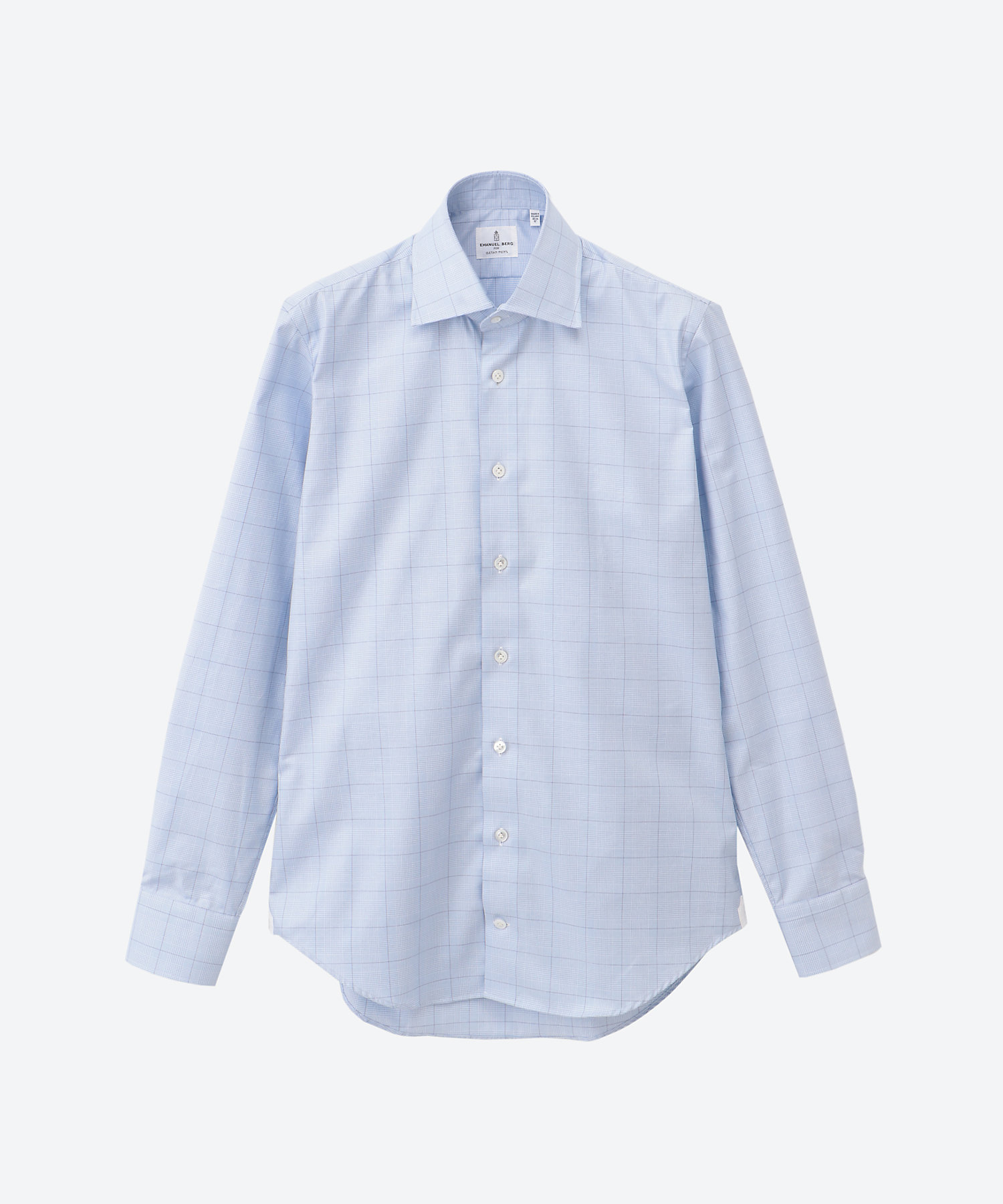 ドレスシャツ グレンチェック セミワイド EB25S／S