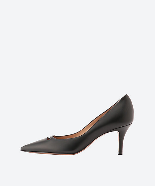 PELLICO ペリーコ パンプス グレー カットアウト エナメル 23 靴