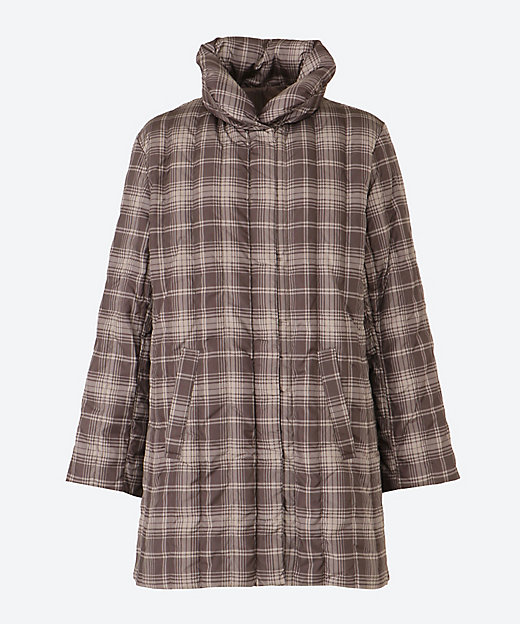 ☆チェック柄ダウンコート（クローバー） | TROIS DEUX UN(Women