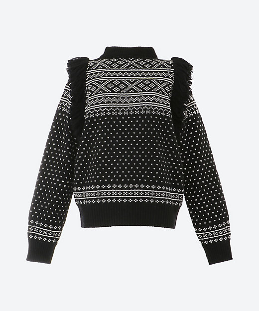 NORDIC FRINGE SWEATER | HYKE (Women)/ハイク