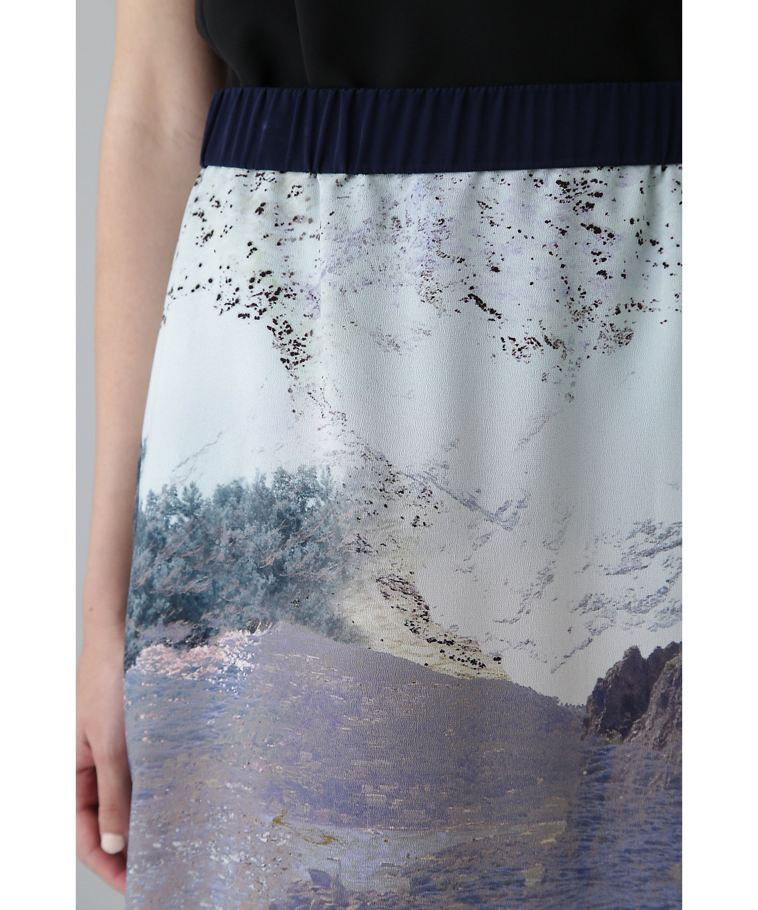 ◇ランドスケーププリントスカート（5314220703） | ADORE