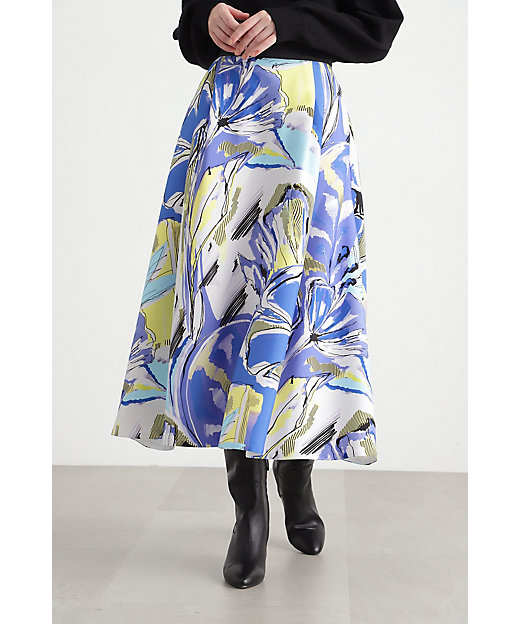 ◇アートフラワープリントスカート（0315120210