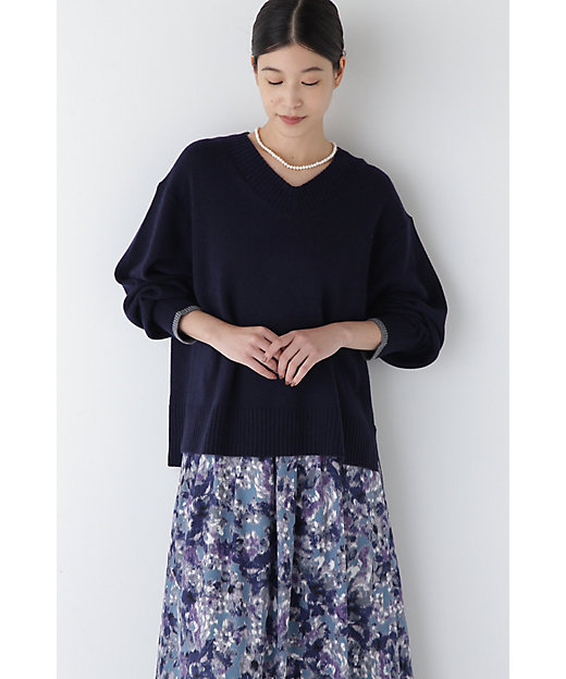 ◇ウールカシミヤVネックニットプルオーバー（0774270103