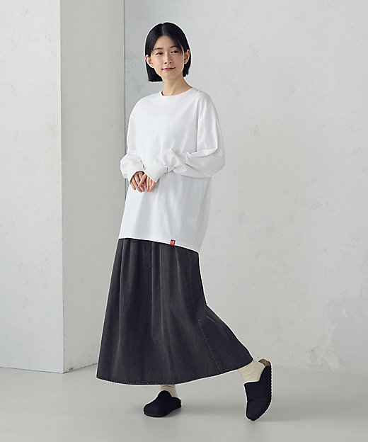 デニムタックフレアスカート ／ セットアップ対応（5250FO71