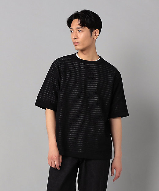 シアー透かし編みニット プルオーバー（5936KK03） | ARTISAN