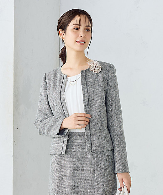 セットアップ対応】ラメツイード ジャケット（1207GK07