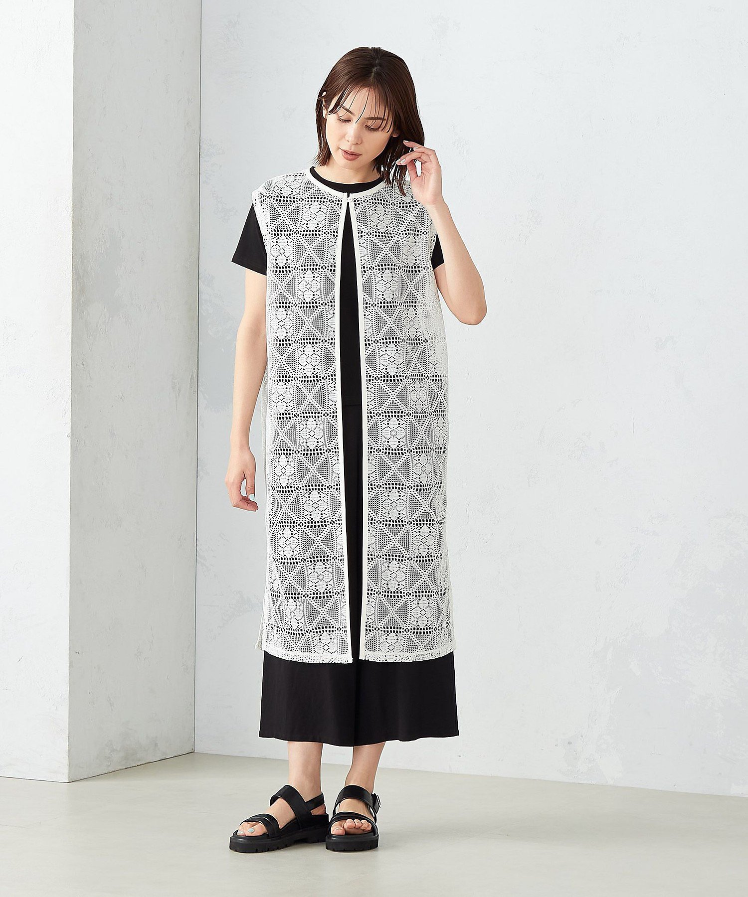 ラッセルレース ロングジレ（1240VG03） | COMME CA ISM