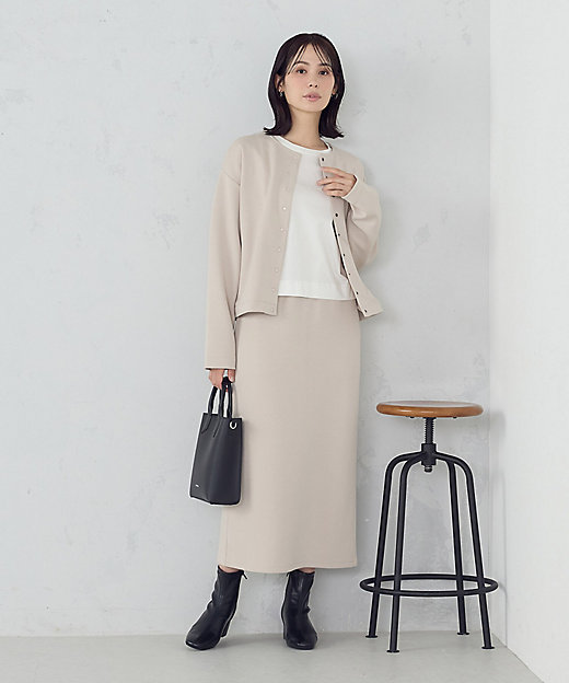 新色追加】ダンボールニット ナロースカート ／ セットアップ対応