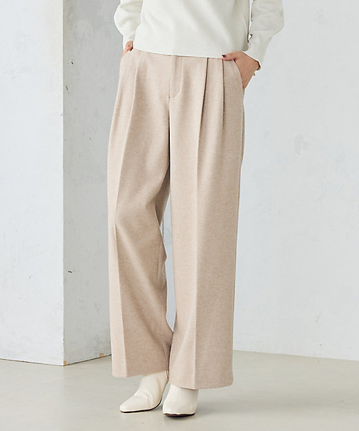 フラノ調ジャージー ワイドパンツ（1252PI11） | COMME CA ISM