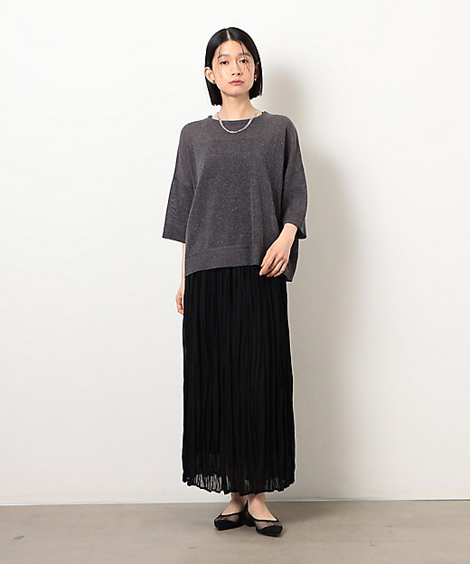 リネン混 5分袖ニット（1276KK05） | COMME CA ISM (Women