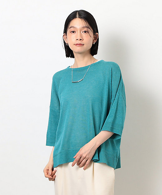 リネン混 5分袖ニット（1276KK05） | COMME CA ISM (Women