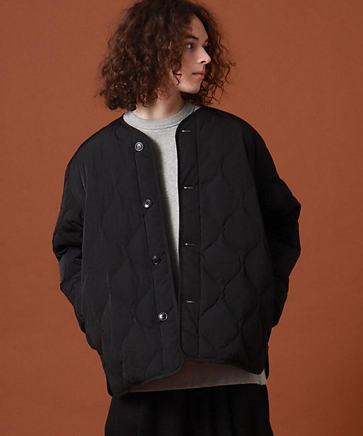 ORCIVAL ノーカラーキルティングダウンジャケット