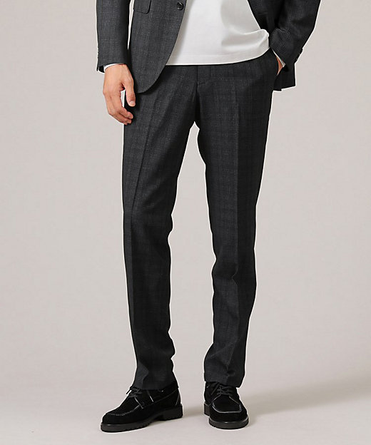 ストレッチ グレンチェック パンツ（2002276349） | TAKEO