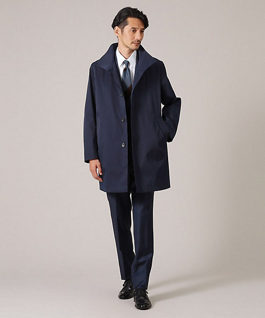 ライナー付】ツイルストレッチ ステンカラーコート