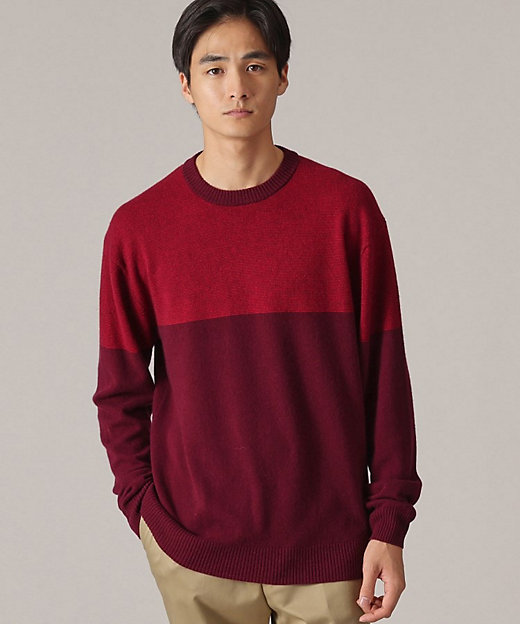 洗えるカシミヤ】微塵ボーダー カシミヤニット（2002343111