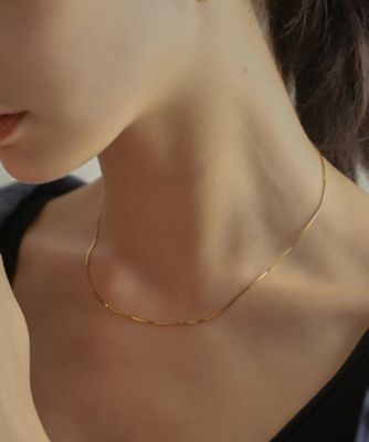 K18コンパクトチェーン ネックレス太40cm