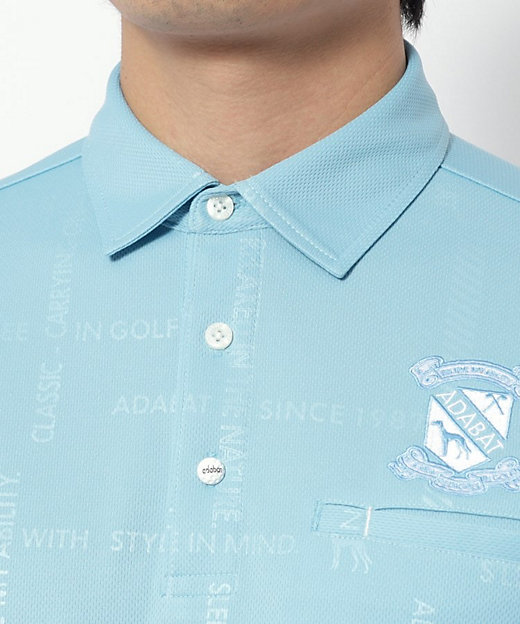 UVカット／吸水速乾 クールコアロゴチェックポロシャツ