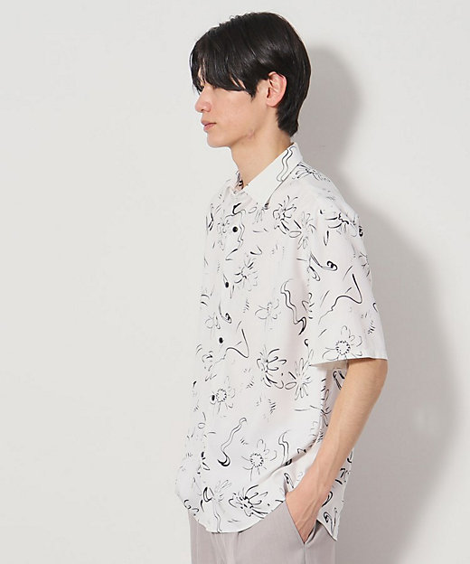 ドライポリプリント半袖シャツ 洗える／吸水速乾