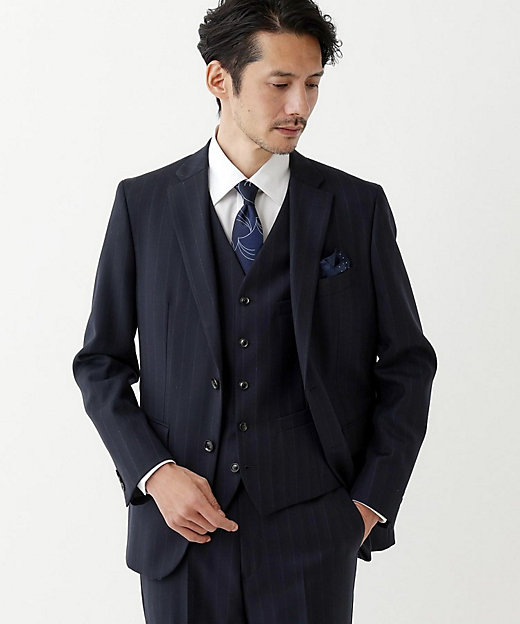 THE FLAGSHIP】矢絣 ストライプ べスト