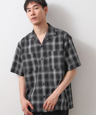 美品】Clip.tab タータンチェック リネン 半袖シャツ