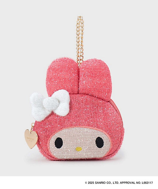 マイメロディ】フェイス型キラキラポーチチャーム