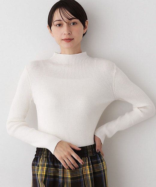 洗える】リブタートルネックニット（2002536193） | Dessin