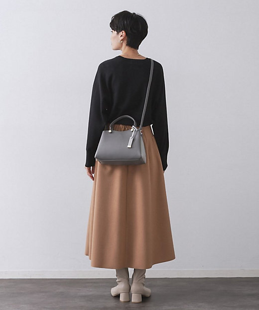 2WAY／名品】バイカラーミドルボストンバッグ