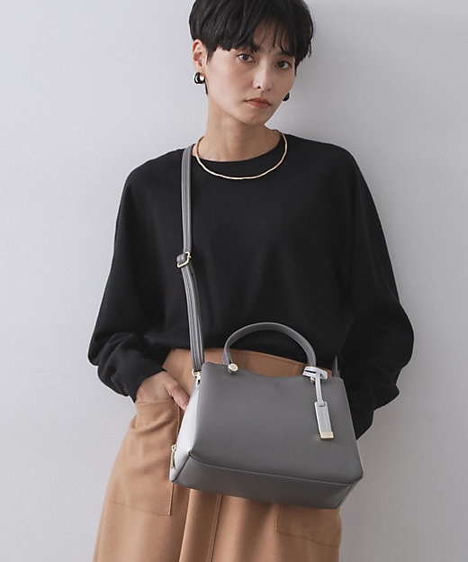 2WAY／名品】バイカラーミドルボストンバッグ