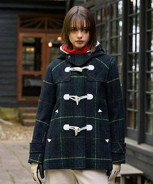 CLASSY．12月号掲載】タータンチェックショートダッフル