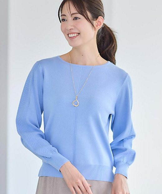 選べる6色／長く着られる◎】ボートネックニット